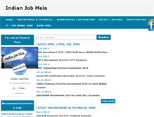 Tablet Screenshot of indianjobmela.com